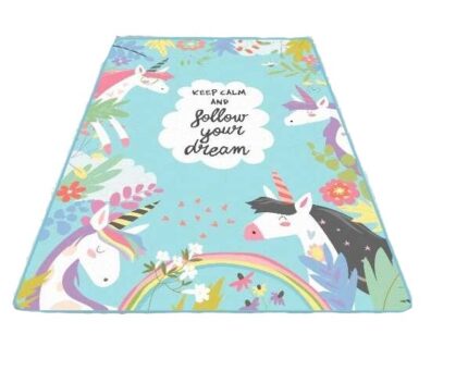 Covor antiderapant pentru copii Cute Unicorn 100x150 cm