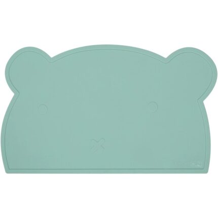 Covoras din silicon pentru diversificare FreeON fara BPA dimensiune 35 x 22 cm Bear Mint