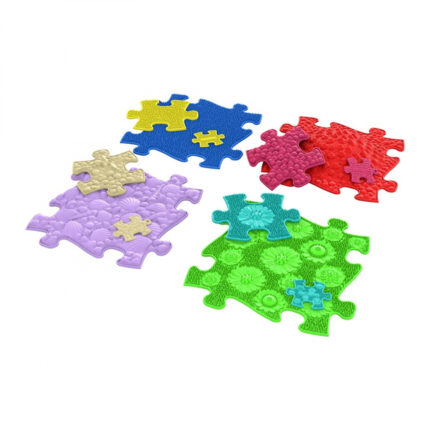 Covoras ortopedic senzorial puzzle set joc de memorie tactil