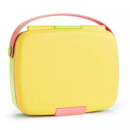 Cutie Bento Lunch Munchkin cu ustensile din inox 18L+ yellow