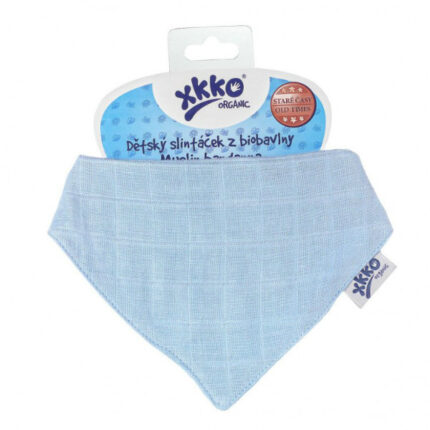 Esarfa din bumbac organic Sky Blue XKKO