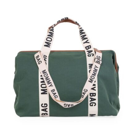 Geanta de infasat Childhome Mommy Bag Signature verde