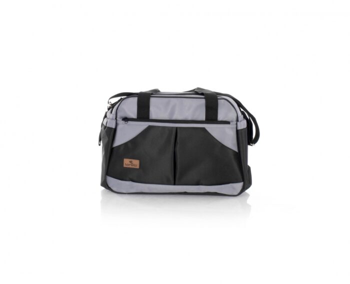 Geanta pentru accesoriile bebelusului Sandra compartimentata Black Grey