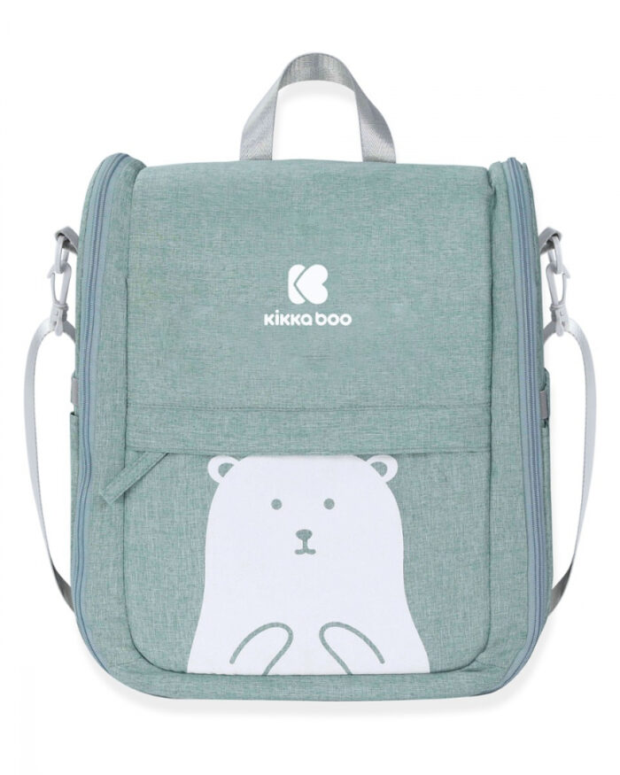 Geanta scutece si patut Kikkaboo 2 in 1 Bear Mint