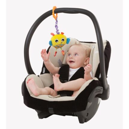 Jucarie Playgro cu vibratii pentru carucior scoica auto si patut Wiggling Bertie Bee 23 cm