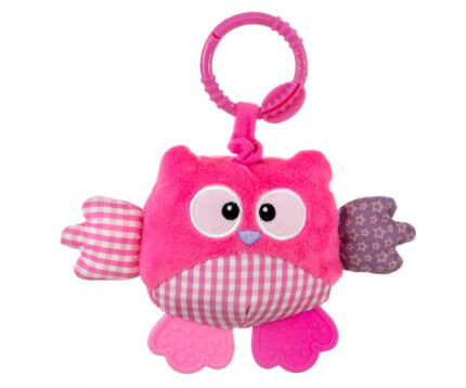 Jucarie din plus pentru agatat Cutie Owl Pink