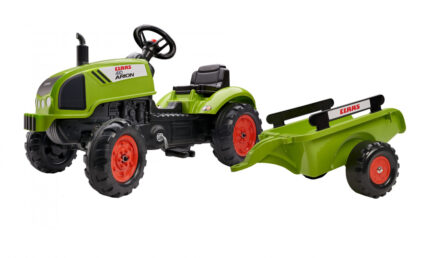 Jucarie tractor pentru copii cu pedale si remorca Falk 2041C