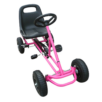 Kart cu pedale F100 roz