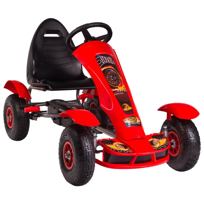 Kart cu pedale F618 Air rosu Kidscare