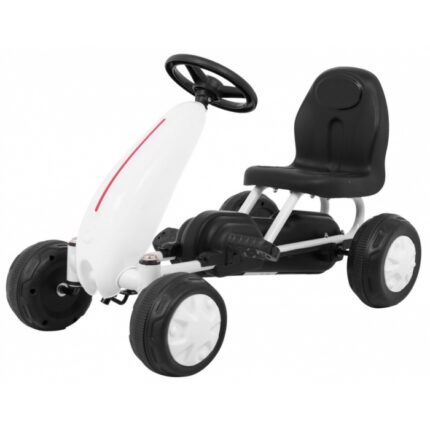 Kart cu pedale Gokart alb