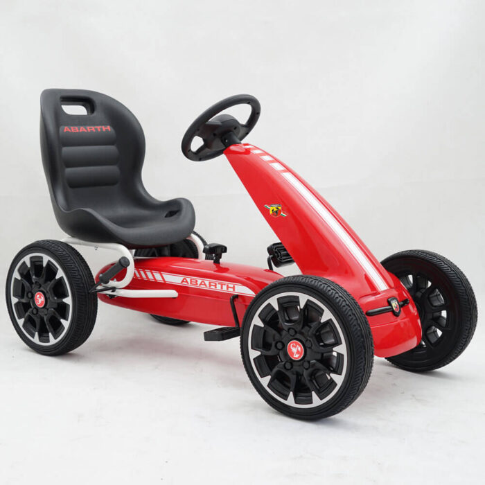 Kart cu pedale pentru copii Abarth rosu