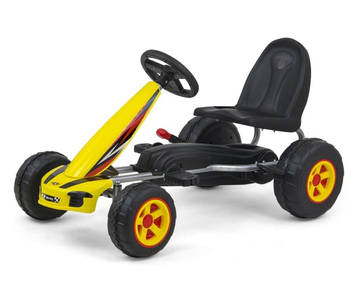 Kart cu pedale robust +3 ani Viper yellow