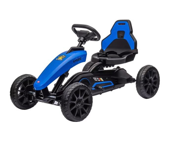 Kart cu pedale si roti EVA Nichiduta Speed Blue