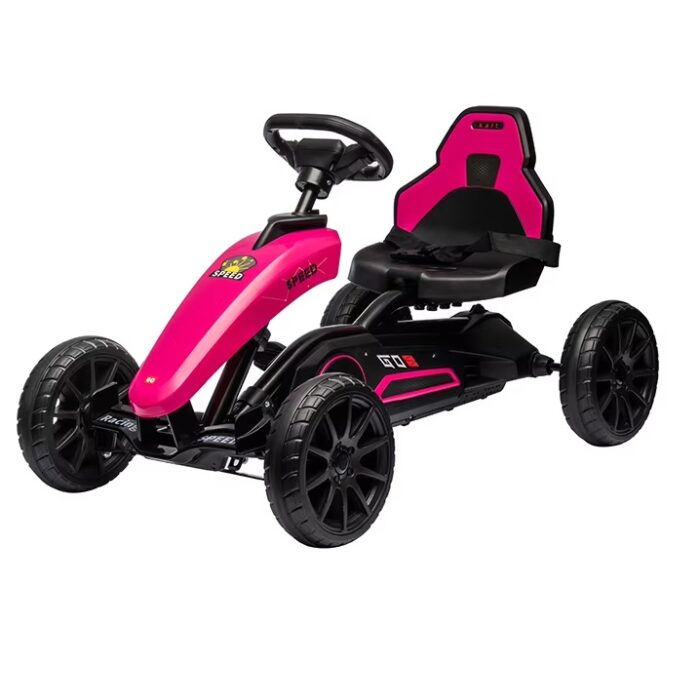 Kart cu pedale si roti EVA Nichiduta Speed Pink