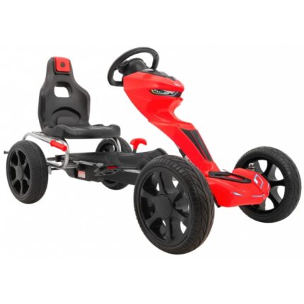 Kart cu pedale si roti Eva 3 ani+ Gokart Grand Ride rosu