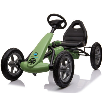 Kart cu pedale si roti gonflabile Karera Verde Kidscare