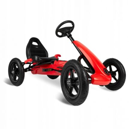 Kart cu pedale si roti gonflabile gokart rk 592 Ricokids rosu