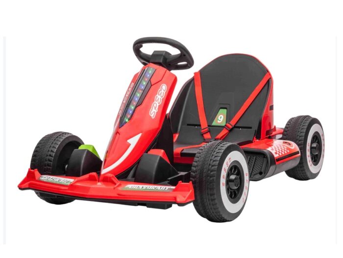 Kart electric 12V cu telecomanda si scaun din piele Nichiduta Speed Red