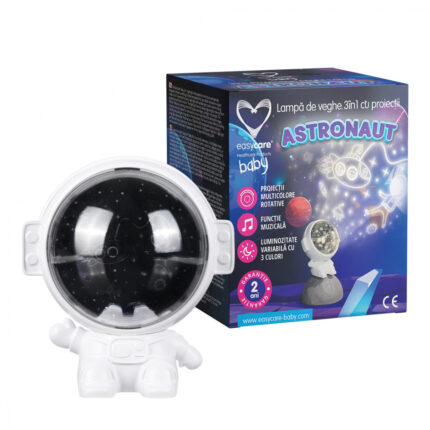 Lampa de veghe Easycare Baby Astronaut 3in1 cu proiectii