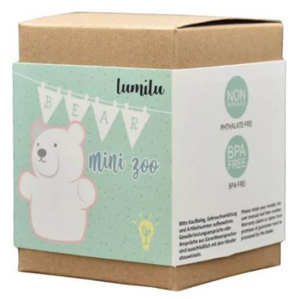 Lampa de veghe cu LED forma ursulet alba Lumilu Mini Zoo Bear Reer