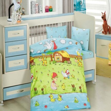 Lenjerie de pat 4 piese Altinbasak baby dream garden