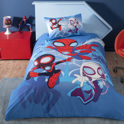 Lenjerie de pat Tac 3 piese Disney Spidey and Friends