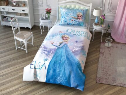 Lenjerie de pat Tac 3 piese Frozen Elsa Disney