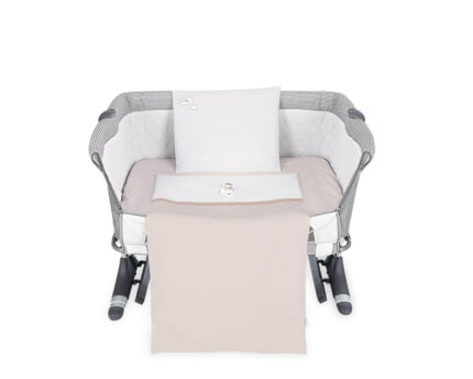 Lenjerie patut cu broderie Mini Cot KikkaBoo Dreamy Flight