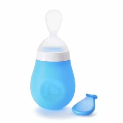 Lingurita cu rezervor Munchkin pentru bebelusi Squeeze 4L+ blue