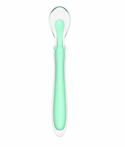 Lingurita flexibila din silicon Ultrasoft Training Spoon Mint