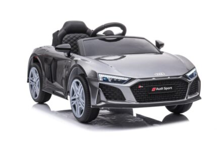 Masina electrica pentru copii Audi R8 2 motoare LeanToys 9045 gri