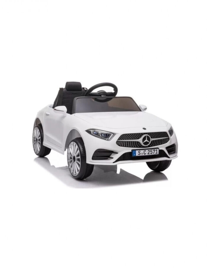 Masina electrica pentru copii Mercedes C Class CLS 350 LeanToys alba