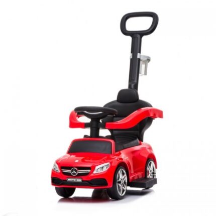 Masinuta de impins cu maner Ecotoys Mercedes 639 Rosu