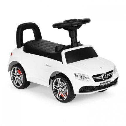 Masinuta de impins cu sunete Ecotoys Mercedes 638 alb