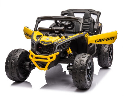 Masinuta electrica 12V cu telecomanda 2.4G Can Am Marverick UTV Yellow