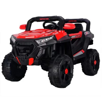 Masinuta electrica 12V cu telecomanda si scaun din piele Nichiduta Super Car Red