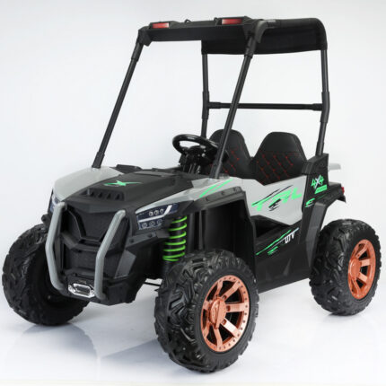 Masinuta electrica 4X4 cu 2 locuri telecomanda si aplicatie telefon Nichiduta Tal UTV 12V Grey