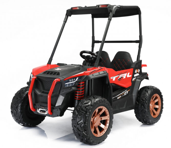 Masinuta electrica 4X4 cu 2 locuri telecomanda si aplicatie telefon Nichiduta Tal UTV 12V Red