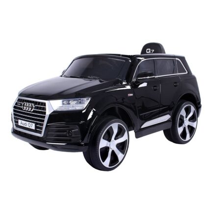 Masinuta electrica Audi Q7 cu roti din cauciuc Black