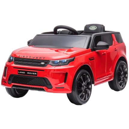 Masinuta electrica Chipolino SUV Land Rover Discovery cu scaun din piele si roti EVA red