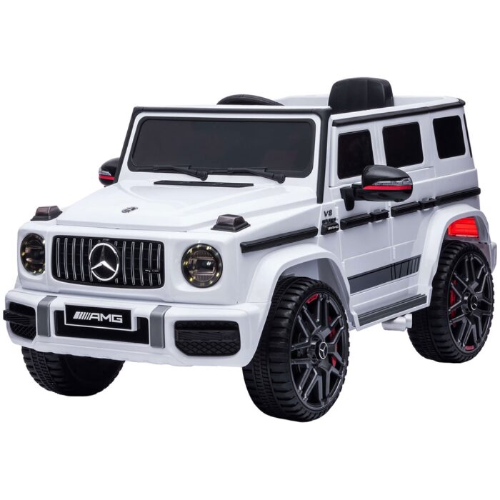 Masinuta electrica Chipolino SUV Mercedes G63 AMG cu scaun din piele si roti EVA white