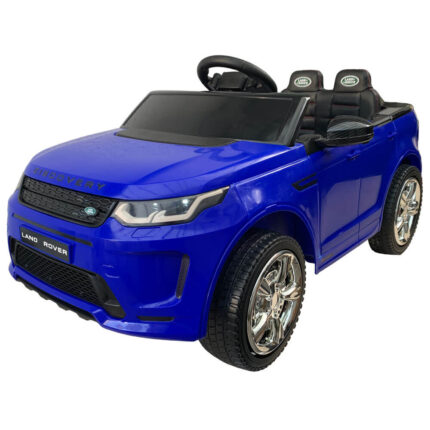 Masinuta electrica cu scaun de piele Land Rover Discovery BBH-023 albastru