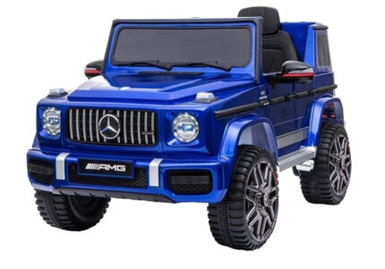 Masinuta electrica cu scaun de piele Mercedes Benz G63 AMG Paint Blue