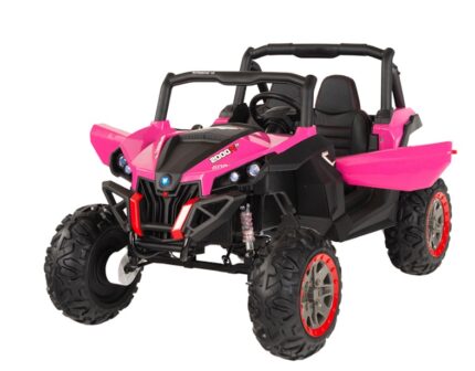 Masinuta electrica cu scaun de piele Nichiduta Xtreme Jumper UTV-MX Pink