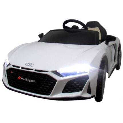 Masinuta electrica cu telecomanda Audi R8 Sport 107 cm Alb