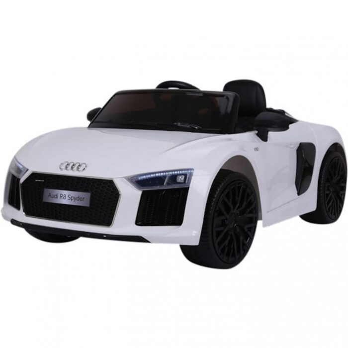 Masinuta electrica cu telecomanda Audi R8 Spyder White