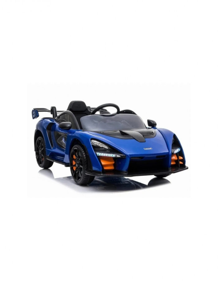 Masinuta electrica cu telecomanda pentru copii McLaren Senna albastra 5350