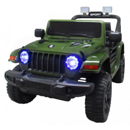 Masinuta electrica cu telecomanda si functie de balansare Jeep X10 TS-159 R-Sport verde