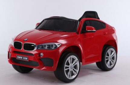 Masinuta electrica cu telecomanda si roti din cauciuc BMW X6M Red