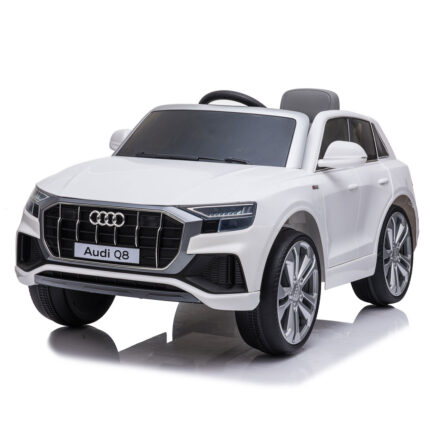 Masinuta electrica roti EVA 12V Audi Q8 alb